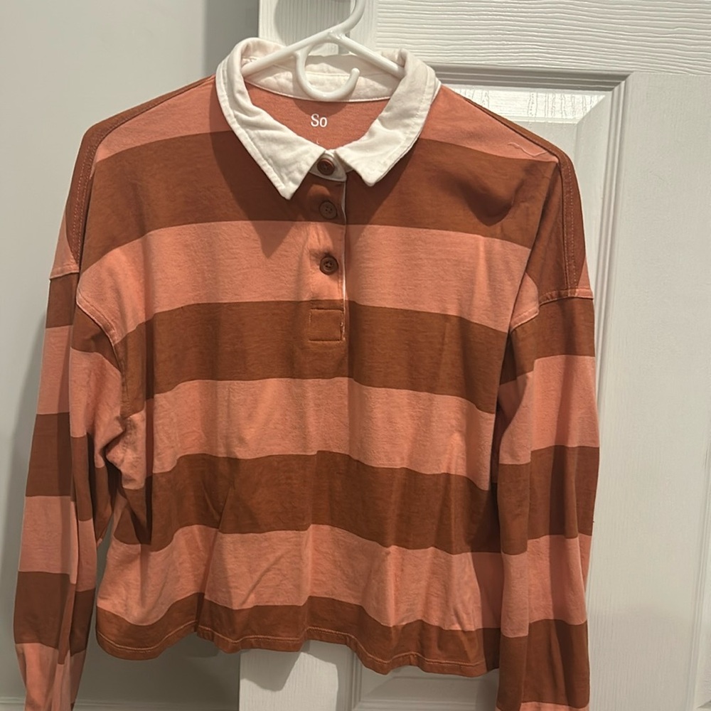 So Half Button-down Long Sleeve